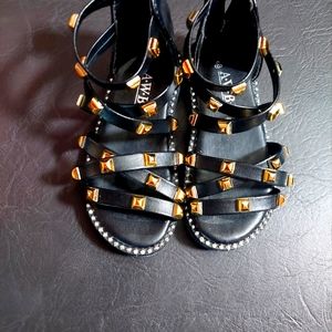 Toddler studded sandals